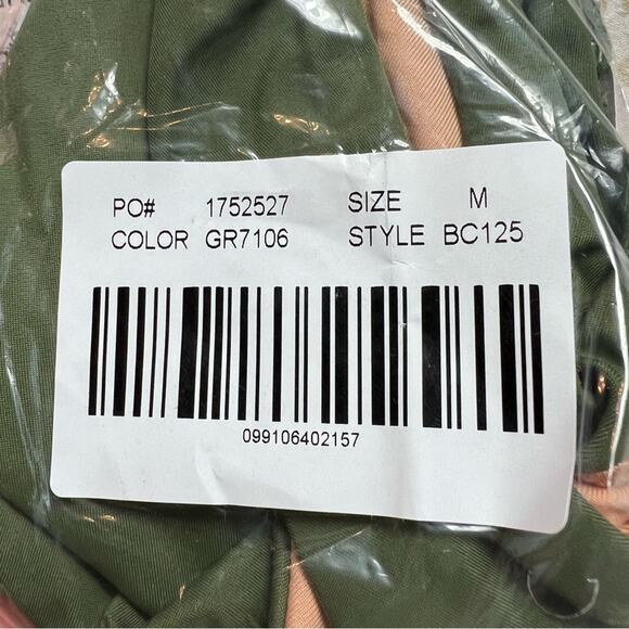 J.CREW Curved Waist Cheeky Bikini Bottom Cool Cyprus Green Stretch Medium NEW - Picture 9 of 10